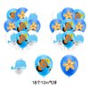 Under the Sea Party Decorations, Sea World Birthday Party Supplies Decorations, Sea World Party Supplies Includes Happy Birthday Banner, Cake Topper, Cupcake Toppers, Latex Balloons