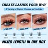 KevKev Lash Clusters 192 Pcs Individual Lashes Cluster Lashes Mixed Styles DIY Lash Extensions Eyelash Clusters Thin Band & Soft Lashes that Look Like Eyelash Extensions(Spring & Summer, C-10-18mix)