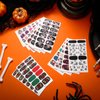 Maitys 168 Pieces Skull Full Wrap Nail Stickers Gothic Art Full Wraps Nail Polish Stickers 3D Self Adhesive Nail Decal Strips with Nail File Girls Nail Decoration
