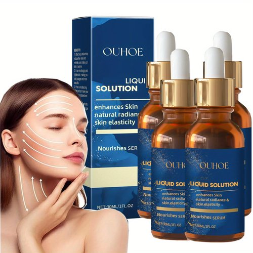 Face Serum, Vitamin C & E Serum, Liquid Solution Facial Serum, Anti Aging Face Tightening, Boost Skin Collagen, Reduce Wrinkles & Plump Skin, 30ML (4 Pcs)