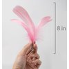 Generic Cat Feather Toy for Cat Pink 2pcs Prue Cat Feather Toy for Cat, Feather Stick with Bell and Feather Accessories, Interactive Cat Toy for Kitten, Catnip Toy for Cats