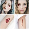 30 Sheets 3D Zombie Scar Tattoos Fake Scars Bloody Costume Makeup Halloween Decoration Horror Wound Scary Blood Injury Sticker ，Halloween Party Decorations, Supplies & Favors