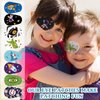 Siifert 80 Pcs Adhesive Eye Patches for Kids Latex Free Kids Eye Patches Cute Adhesive Bandages for Amblyopia Disposable Eye Pad Light Blocking Lazy Eye Toddler Boys Girls Right Eye, 8 Styles (Active)
