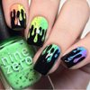 Whats Up Nails - Slime Drips Vinyl Stencils for Halloween Nail Art Design (1 Sheet, 30 Stencils)