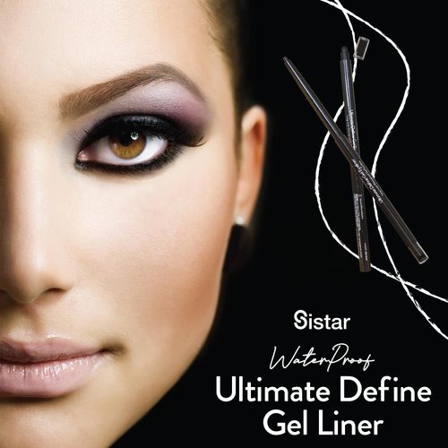 Sistar Ultimate Define Gel Eyeliner Pen Long Lasting Smudge Free Smooth Application Waterproof Liner (Rose Gold)