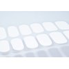 LIFOOST Gel Nail Polish Strips White Solid Color Free Nail Light/Lamp Gel Nail Stickers 20 Extra-Long Manicure Strips