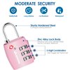 2 Pack TSA Approved Travel Luggage Locks, Combination Lock Alloy Body, Keyless 3-Digit Padlocks, Travel Sentry Accepted Compatible Padlock for Gym Locker, Golf Bag Case, Backpack, Black-by GIVERARE