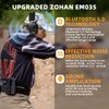 ZOHAN 035 Bluetooth 5.0 Shooting Ear Protection Earmuff, Active Noise Canceling, Hearing Protection with Sound Amplification