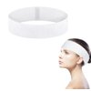 TUPSYBL 20 Pcs Disposable Spa Headbands Stretch Non-woven Hair Band Soft Skin Care Hair Band Elastic Headband Facial Head Wrap for Skin Care Makeup Sauna Shower(White)