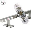WDTMEEZU Wood Fingerboard and Finger Skateboard Flat Rail Set Fingerboard with Bearing Wheels and Professional Prop for Mini Skateboard Rail Made of Metal 10" Long