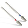 QUNZHAO 2Pcs Diamond Nail Drill Bits Carbide Conical Micro Cuticle Remover Bit for Under Nail Dead Skin Cleaning Cuticle Remove Nail Art Design Manicure(03 set)