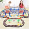 Track Cars Replacement Only Light Up Toy Cars with 5 Flashing LED Lights Toys Racing Car Track Accessories Compatible with Magic Tracks and Tracks with Most Track Cars for Boys and Girls (3 Pack)