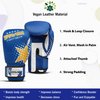 Farai Kids Boxing Gloves 6-oz Kickboxing Muay Thai Training MMA Sparring Gloves, Best Gloves for Training on Punching Bag, Focus Pads Practice (Blue, 6-oz)