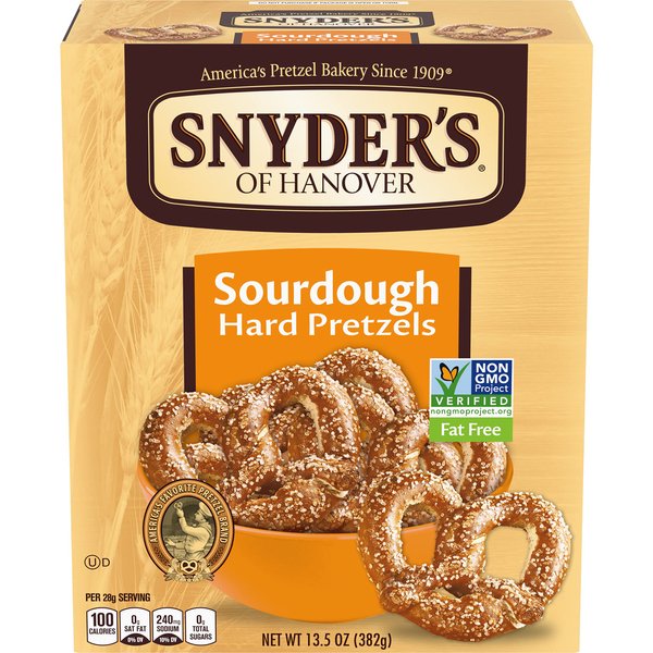 Snyder's of Hanover Pretzels, Sourdough Hard Pretzels, 13.5 Oz Box