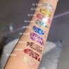 MAEPEOR Chunky Face Body Glitter Gel 19 Colors Mermaid Sequins Holographic Body Glitter Gel Long-Lasting Festival Makeup Glitter Paint for Face Body Hair Nails (30g, #008 Red)