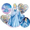Cinderella Birthday Party 5pc Foil Balloons Bouquet Decorations