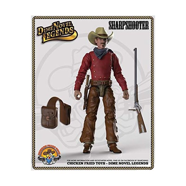 Dime Novel Legends 1/18 Scale (4" Tall) Old west Action Figure Sharpshooter