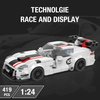 HIGH GODO Racing Cars Building Block Sets for Boys,Super Car Building Kit, Cool DIY Bricks Collectible Model Toy Car for Adults Kids 6 7 8 12+, 419 Pieces