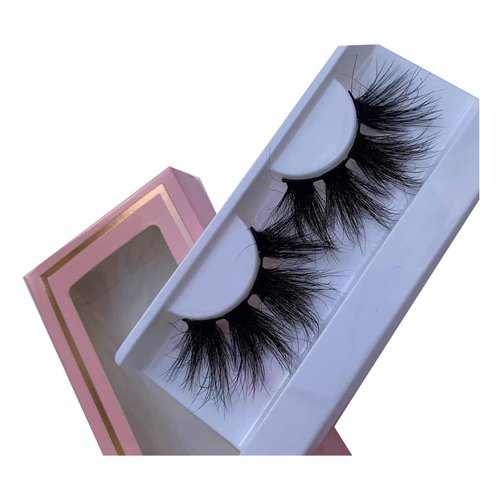 Mink Eyelashes28-30MM Long Mink Fur Eyelashes Hand Made false eyelashes wholesale bulk eyelashes (2 pairs 01, mink lashes)