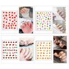 SOGAYU 16 Sheets Nail Stickers for Kids, Cute Self-Adhesive Nail Art Decals for Girls Women – 3D Designs DIY Manicure Accessories Include Fruits Flowers Leaves Rainbow Plants etc