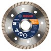 BOSCH DB4542S 4-1/2 In. Standard Turbo Rim Diamond Blade with 7/8 In. Arbor for Smooth Cut Wet/Dry Cutting Applications in Concrete, Brick, Stone, Masonry