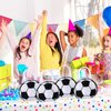 Shihanee Sport Party Favor Bags Ball Themed Party Goody Candy Bags Sport Game Treat Bags Baseball Football Basketball Soccer Non Woven Gift Bags Sport Theme Party Supplies (Soccer,24 Pcs)