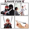 Jacyan 72Pcs Karate Party Favors Include Inflatable Sword Headbands Karate Party Decorations Karate Slap Bracelets Costume Accessories Gift Set for Birthday Supplies