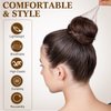 Daifunli 200 Pcs 24 Inch Hair Net Bulk for Women Hair Nets for Food Service Workers Brown Wig Nets and 300 Pcs U Shaped Hair Pins Hair Accessories Set for Ballet Dance Restaurant Food Service