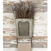 Colonial Tin Works Galvanized Steel Vintage Dalton Wall Box with Towel Bar, Galvanised, 7½" x 3" x 10"