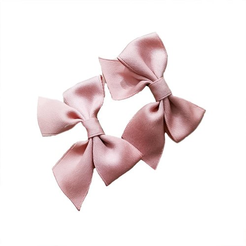 Cute Pink Bowknot Hair Barrettes and Accessories for Little Girls, 2pcs