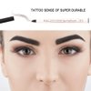 Eyebrow Pen 4 Pack Black Brow Microblading Eyebrow Pen Waterproof Eyebrow Pencil Pen Micro-Fork Tip Applicator Brow Pencil Creates Natural Looking Defined Brows Effortlessly