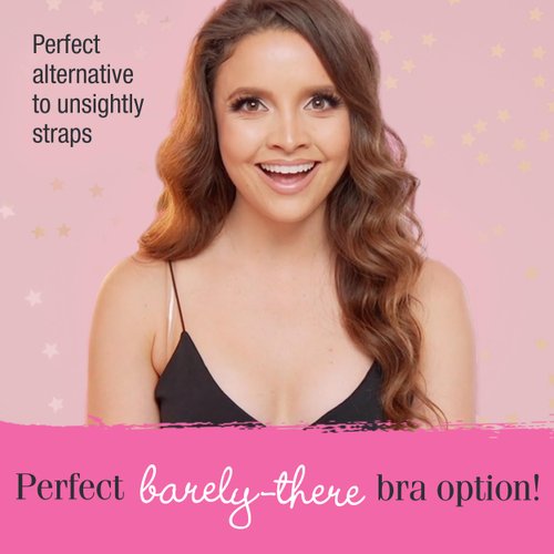 Hollywood Fashion Secrets Clear Bra Straps, 2 Pairs, Discreet And Comfortable Invisible Support