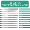 Millousong Hand File Set,Diamond Needle Files 6.3' /10 Shapes for Metal,Plastic,Wood,3D Printer Basic Suite for home and office with box