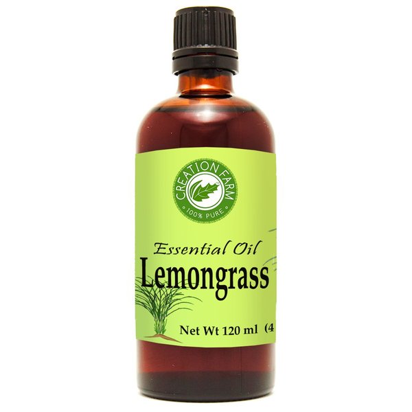 Lemongrass Essential Oil 4 oz - Aceite La hierba de limn- Pure Lemongrass Oil for Diffuser & Aromatherapy