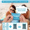 MUUPEG 4PCS Sand Wipe Off Mitts, Sand Remover for Beach, Sand Cleaner Mitt Wipe Sand Mitt, Sand Removal Bag Sand Off Beach Mitt Vacation Camping Essentials