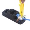 VCE Combo Keystone Punch Down Stand and Mini Wire Stripper Cutter for 90/180 Degree RJ45 Cat5/Cat5E/Cat6/Cat6A RJ11 RJ12 Keystone Jack Modular Coupler