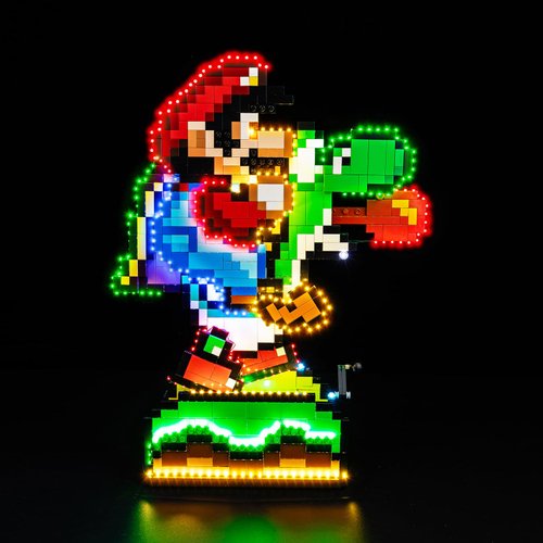 Kyglaring LED Lighting Kit for Lego Super Mario World: Mario & Yoshi Nintendo Model Set, Compatible with Lego 71438 （Lego Sets Not Included）