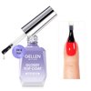 Gellen No Wipe Gel Top Coat, 18ml Tempered Scratch Resistant Clear Nail Polish Finish, Soak Off UV Lamp Top Gel, High Gloss Shiny & Long Lasting Top Coat Gel for Starter Nail Salon Art DIY Manicure