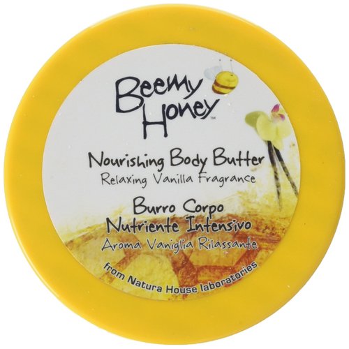 BeeMy Honey Nourishing Body Butter, Relaxing Vanilla Fragrance – Moisturizing and Revitalizing Honey Restores and Softens Skin – 95.7% Natural Origin, Made in Italy – Dermatologist Tested, 6.76 oz.