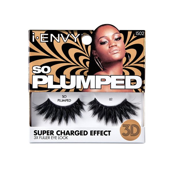 i-ENVY So Plumped False Eyelashes Super Charged Effect 3D False Lashes 1 PACK (Style 2)