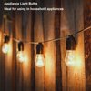 SalPhines Oven Light Bulb 40 Watt Appliance Light Bulb, High Temperature 300 Degree Resistant Appliance Bulb for Oven, Stove, Refrigerator, Microwave E26 Medium Base, A15 (2-Pack)