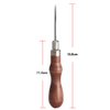 DIY 4 in 1 Adjustable Wood Handle awl Repair Tool Stitcher Sewing Awl Hand Stitcher Repair Tool Kit for Leather