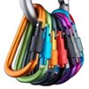 Onwon Aluminum Carabiner D-Ring Locking Key Security Camping Climbing Hiking Keychain (10 PCS)