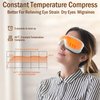 Eye Massager with Heat, Heated Eye Mask for Dry Eyes, Bluetooth Music Rechargeable Eye Care Massager Device for Eye Relaxation, Relieve Eye Strain Dry Eyes, Improve Sleep, White