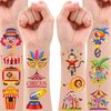 Circus Temporary Tattoos - Animal Clown Magical Circus Birthday Decorations Carnival Party Favors Supplies Gift Idea Holiday Festival For Boy Girls