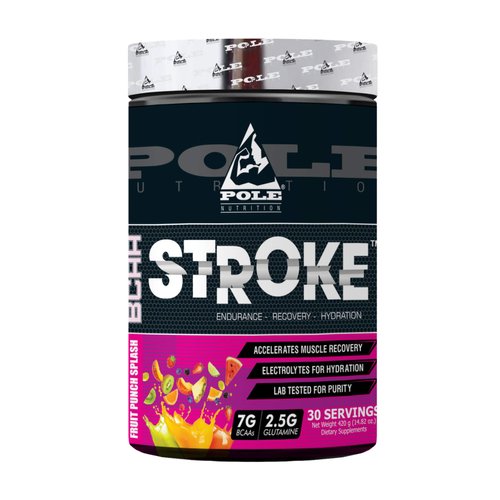 Pole Nutrition BCAA Stroke 30 Serving, 420 Gram, Fruit Punch Splash