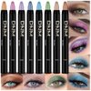AMY'S DIARY Eyeshadow Pencil Cream Stick 8 Pcs Set, Eye Eyeshadow Waterproof Pearl White Black Grey Silver Shimmer Metallic Eyeshadow Crayon Stick sombras para ojos en crayon (Set06)