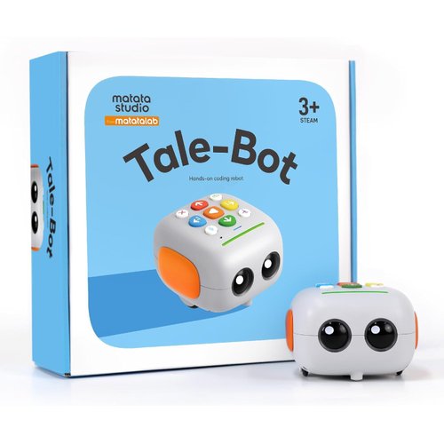 MatataStudio TaleBot Basic Robot Toy for Kids Ages 3-5, Screen-Free STEM Toys for Kids Learn to Code, Interective Learning Toys for Toddlers, Homeschool&Classrrom Pre-K, Best Gift for Boys and Girls