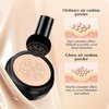 OETUIOW Mushroom Head Air Cushion CC Cream BB Cream Makeup Foundation Moisturizing Concealer Long Lasting Full Coverage Waterproof Foundation Makeup Even Skin Tone Makeup Base Primer (Nude)