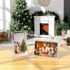 AITEE 4x6 Acrylic Picture Frames 3 Pack, Clear Picture Frames with Stand, Magnetic Frame Acrylic Lucite Frameless Transparent Cubes Floating Gift for Home Office Desktop Display Horizontally or